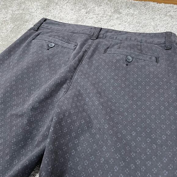 PAIGE Mens Stafford Printed Slim Fit Trouser Pant Grey Multi 31x32 Chino Stretch - Picture 14 of 15